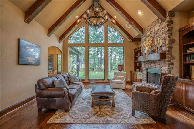 Home Styles-Craftsman-Wood Beams-Rustic Living Room- From My Front Porch To Yours
