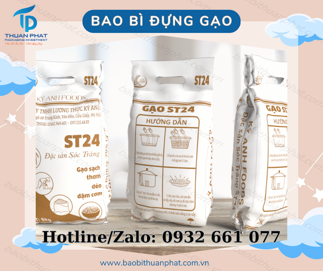 Bao Bì Đựng Gạo Thiết Kế Theo Yêu Cầu