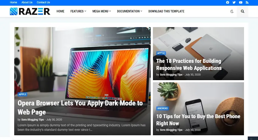 Razer Blogger Template Razer Blogger Template