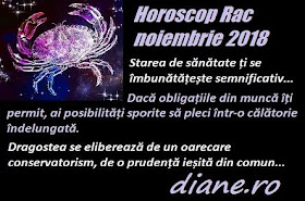 Horoscop Rac noiembrie 2018