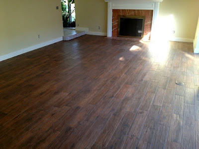  : St. Petersburg, Florida porcelain plank wood look tile installation