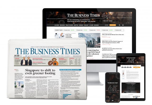 The Business Times sở hữu nội dung trên nhiều nền tảng. Ảnh: The Business Times