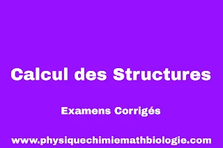 Examens Corrigés Calcul des Structures PDF