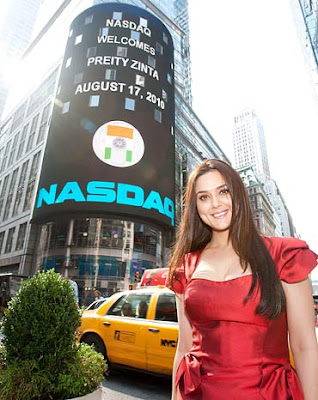 Preity Zinta Rings NASDAQ Opening Bell