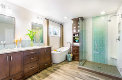 shower into one with the bathroom or separately