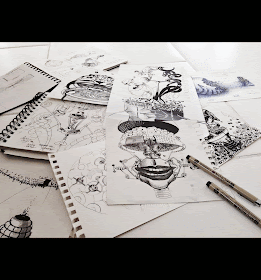 03-Decrypted-Savants-Samuel-Gomez-Massive-Detailed-Drawings-and-a-Guitar-www-designstack-co
