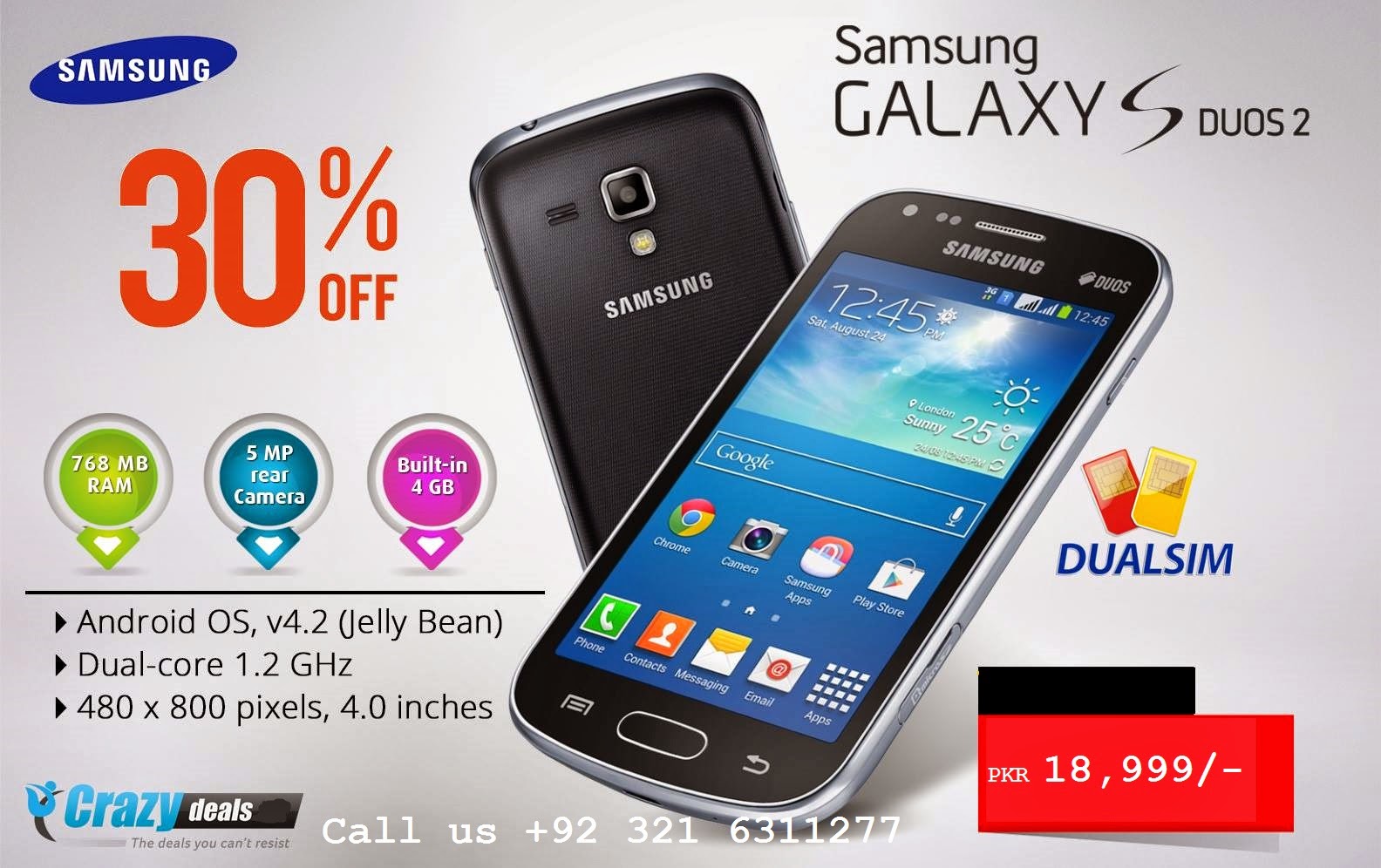 Samsung Galaxy S Duos 2 Price in Pakistan - The Deals you can't resist