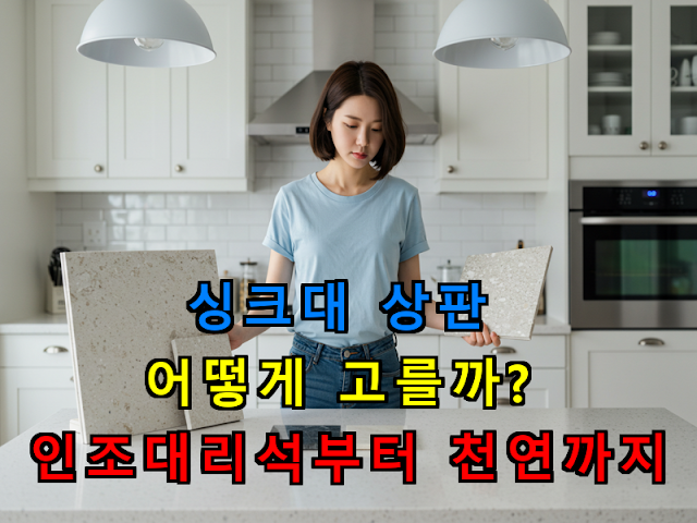 싱크대 상판 어떻게 고를까?