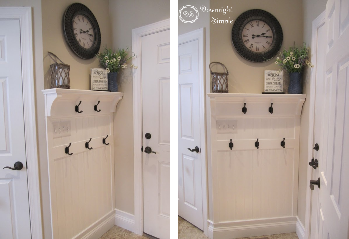 Downright Simple: Mudroom Entryway - Maximizing a Small Space