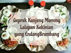 Geprek kanjeng mommy malang kuliner online order gofood/gojek 