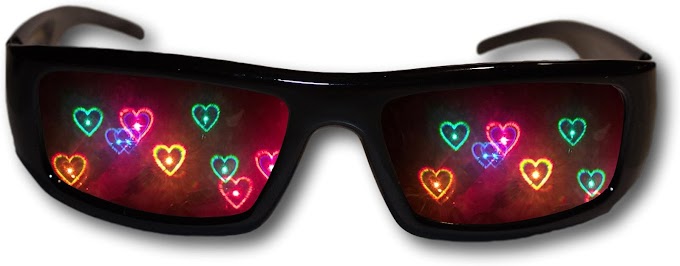 Heart Diffraction Glasses