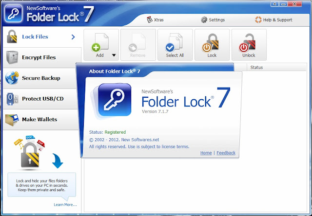Free Download Folder Lock 7.1.7 Terbaru 2012