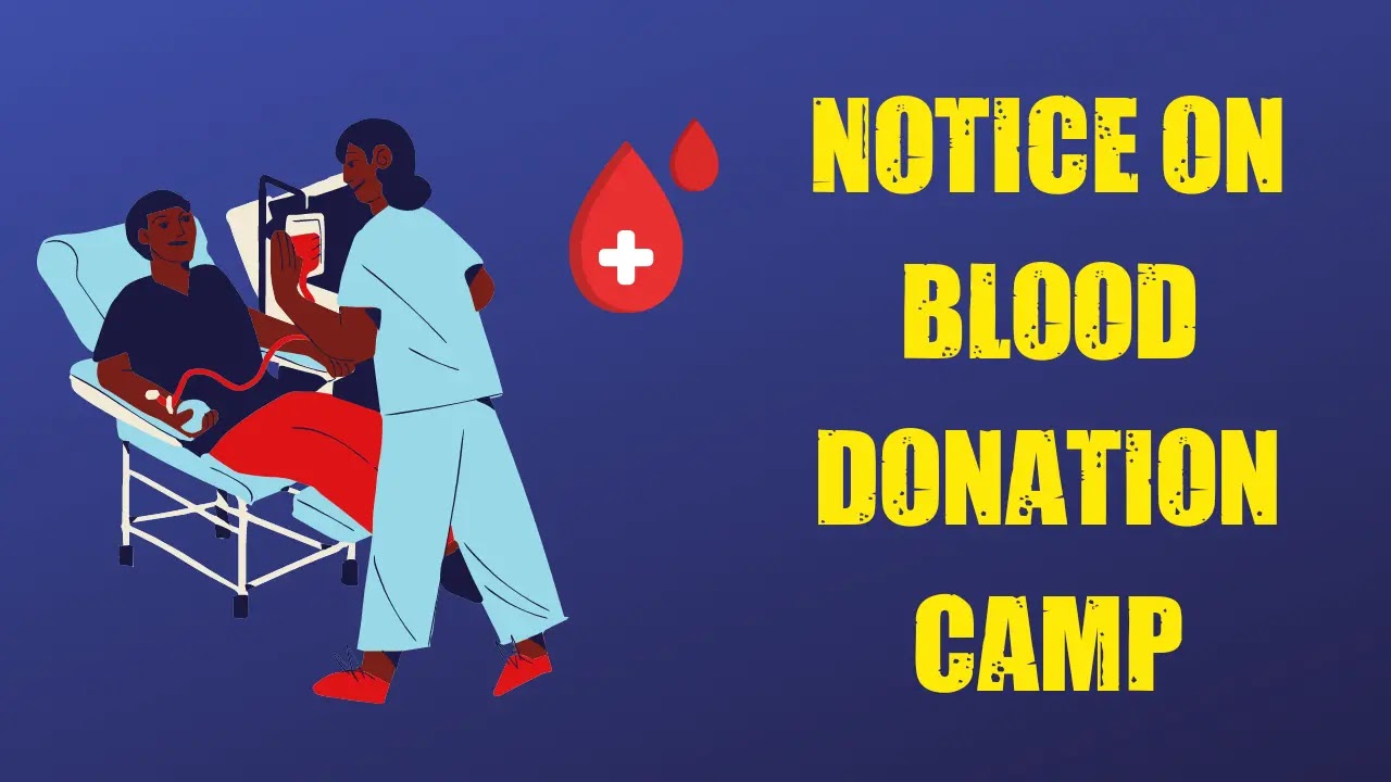 Notice on Blood Donation Camp