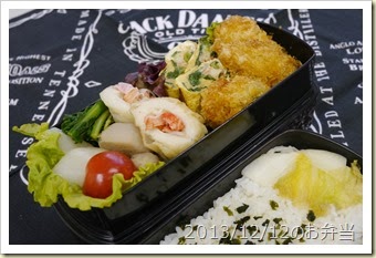 カキフライ弁当(2013/12/12)