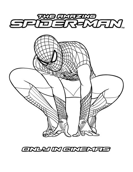 home spiderman coloring pages the amazing new spiderman coloring pages