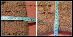 felting bag dimesnions