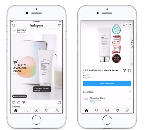 Instagram puts ads in store tags