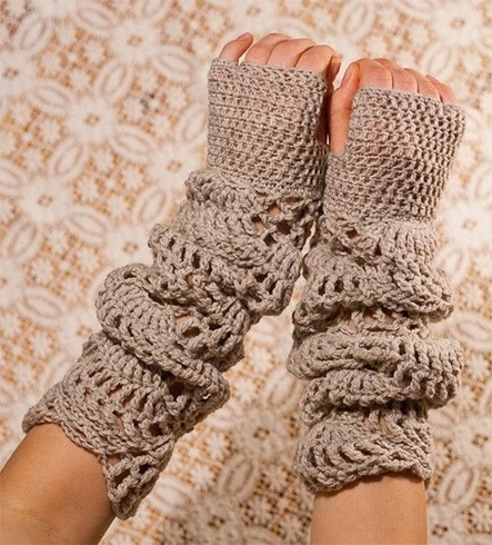 As we all know the season Winter is coming and in this season every lady desires to be looked fashionable and stylish, I think , all, are saying Yeah! Sure, we are talking about woolen, in fact let’s focus on your lovely manicured palms and nails, and doll them up with grace, let’s wear crochet gloves, shall we? Hang up those Gloves, you should make these designs very little work, as crochet gloves very less cumbersome, than the knitted counterparts as you look at them, many crochet gloves have very large dents on them as big dents are so cool and pretty, crochet gloves are knitted with one needle while all other knitting needs 2 needles, if it can go on with single hook then just one hook is good, crochet knitting do not take too time, in simple it take less time in knitting and you can make design as you need, The ease of making half finger gloves crochet patterns and styles can never be underestimated. Having said that, when you have more gloves crocheted than knitted, the versatility of the piece can be flaunted with almost everything in your wardrobe! it is very easy to DIY and wear as well as, Could you wear knitted gloves back to front? The answer is NO! However, if you are in a hurry to rush to work on a Monday and the air is nippy out there, you could blindly wear those chic crocheted babies and run out. No one would notice, because the adorable designs camouflage the error and create a fashion statement too. Pair them with pretty and chic accessories. Now what you are thinking about crochet gloves with or without fingers, now its upon you to select design and use it. 