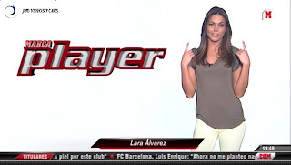 LARA ALVAREZ, La Sexta Noticias (18.03.11), Marca Player (17.03.11)