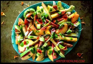 best way to make peach and avocado salad - recipe