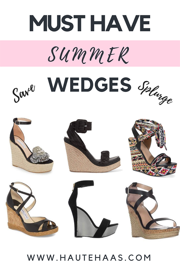  Must Have Black Summer Wedges Under $50 or Over $100 http://www.hautehaas.com/2018/05/must-have-black-summer-wedges-save-or.html