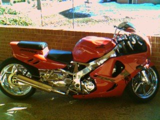 Honda CBR chrome airbrush