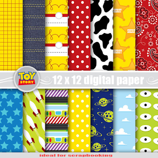 Toy Story Digital Paper - EMBROIDERY AND DIGITAL FILES