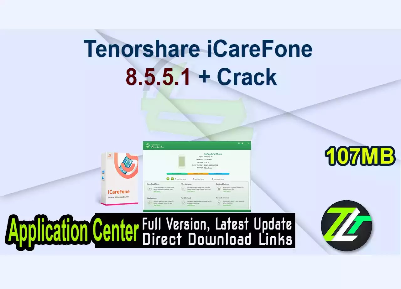 Tenorshare iCareFone 8.5.5.1 + Crack