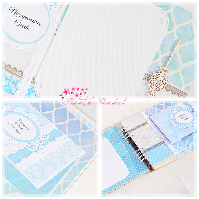 chrzest święty, elegancki album, scrapbooking