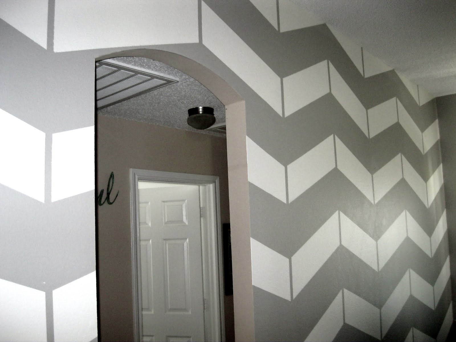 Skinny Meg Chevron Wall Tutorial