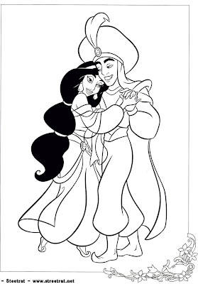 Disney Coloring Pages, Disney Princess Coloring Pages, Aladin Coloring Pages, 