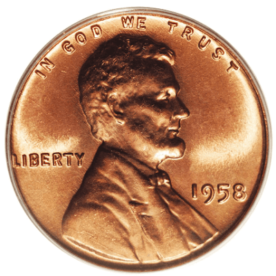1958 penny value