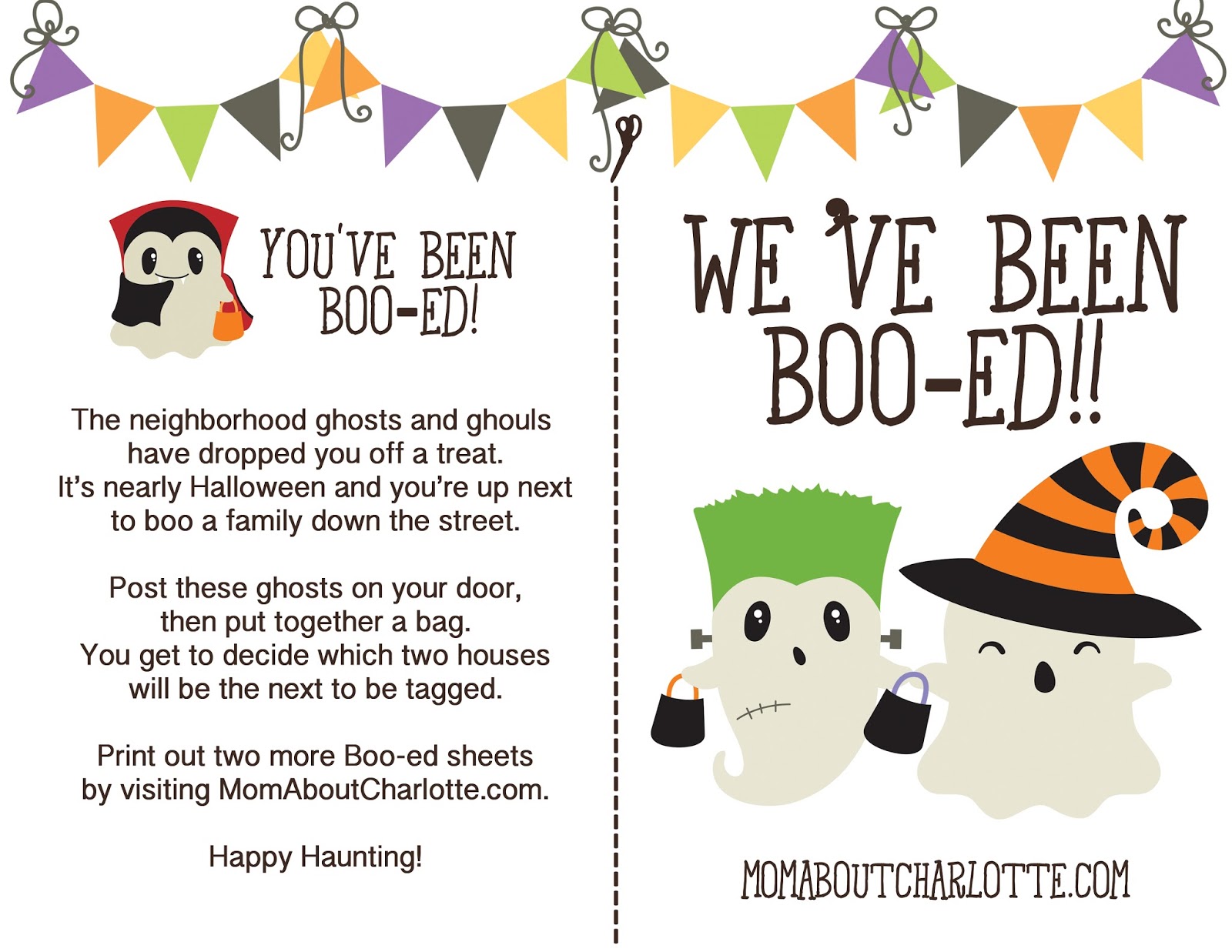 Download Halloween Boo-ing for your Neighborhood {FREE Download!} ~ Mom About Charlotte