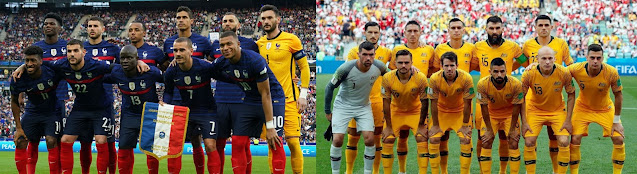 Ver Francia vs Australia en vivo online gratis por internet 22-11-2022 a 14 GMT-5 Grupo D Fixture Qatar 2022