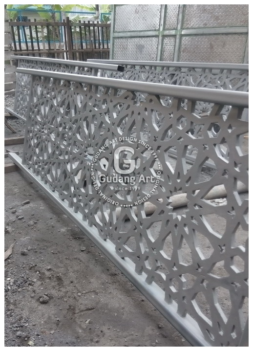 Ornamen Motif Pagar  Railing Masjid Geometri Islam Gudang 