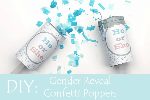 DIY Gender Reveal Confetti Poppers using Silhouette Studio