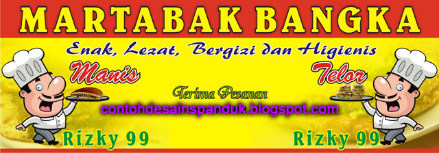 Spanduk Martabak Bangka  Contoh Desain Spanduk