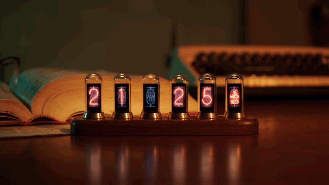 Nextube: retro nixie clock inspired modern display
