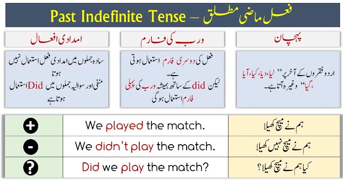 Past Indefinite tense