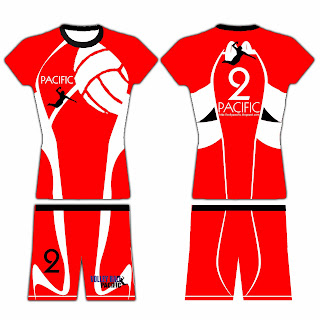 Pacific Volley Ball Club Bekasi Desain kaos Pacific