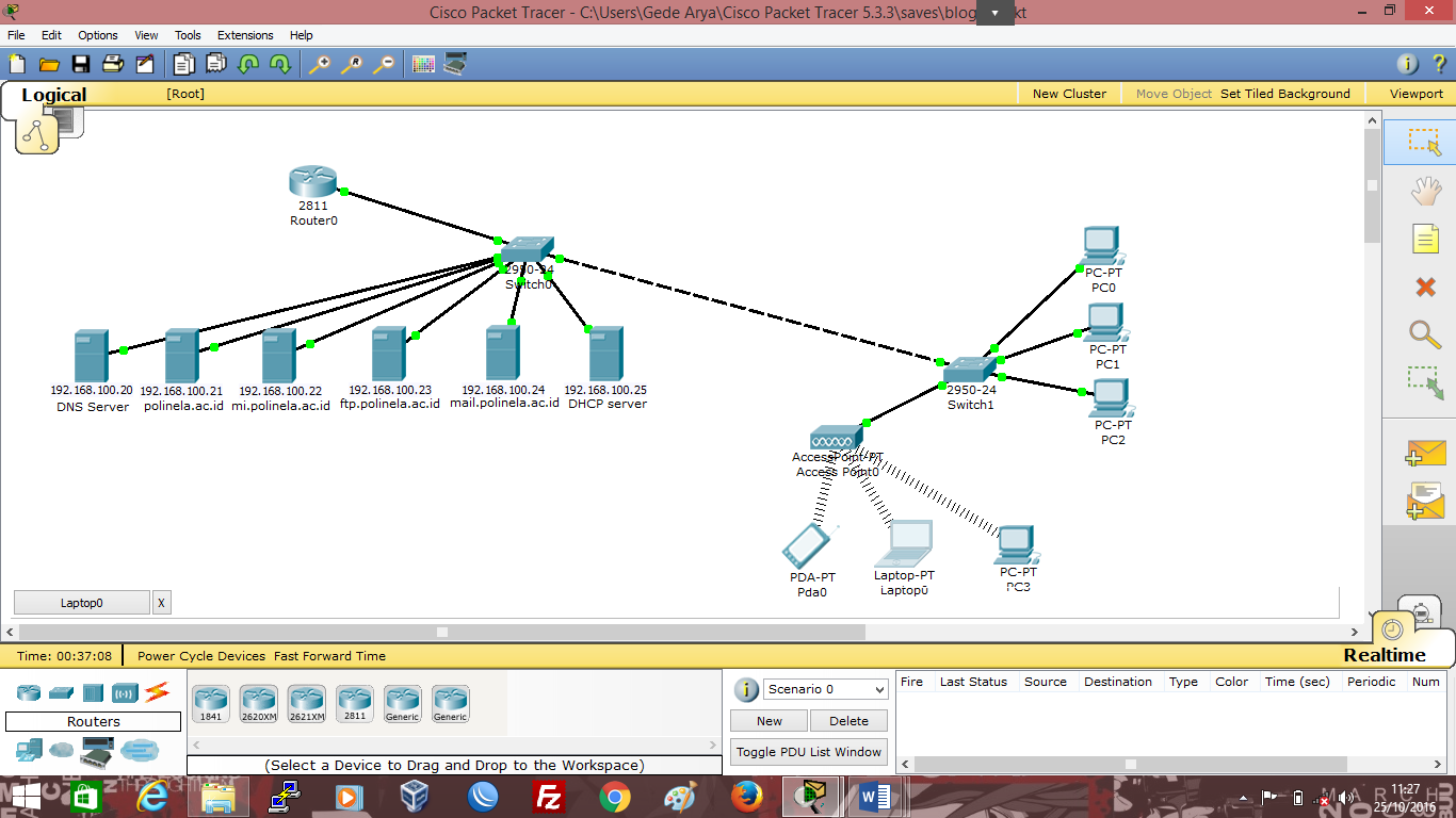 Setting Mail Server Di Cisco Packet Tracer I Gede Arya