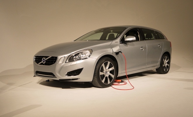 Volvo V60 PHEV from the front