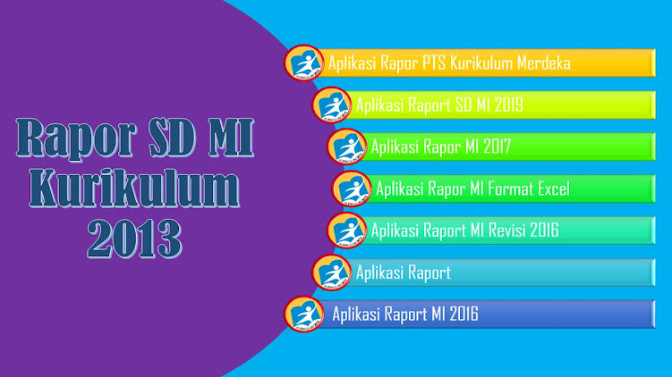 Kumpulan Aplikasi Rapor MI SD Format Excel