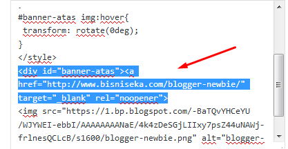 Tutorial Memiringkan Banner Di Blog