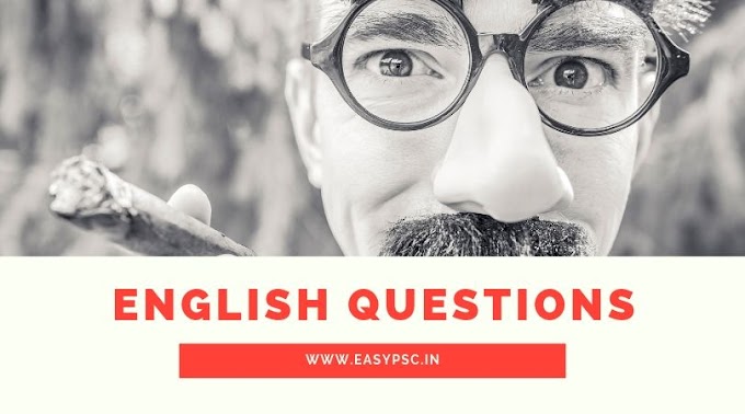 SELECTED QUESTIONS FROM ENGLISH