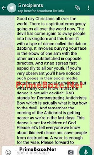 Do You Know That 'dab' Dance Move Is Anti-christ Demonic? Here's Why!