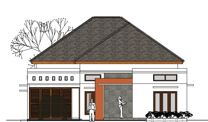 Menggambar Desain  Rumah  dengan Sketchup 