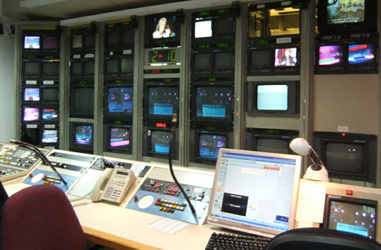 Estudios de televisión subterráneo en Israel