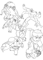 Ben 10 Coloring Pages