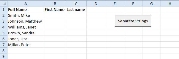 Separate Strings Excel Query Image